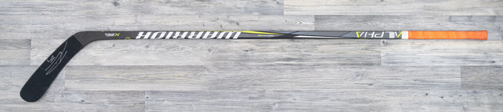 Stick game-worn stick, view 1