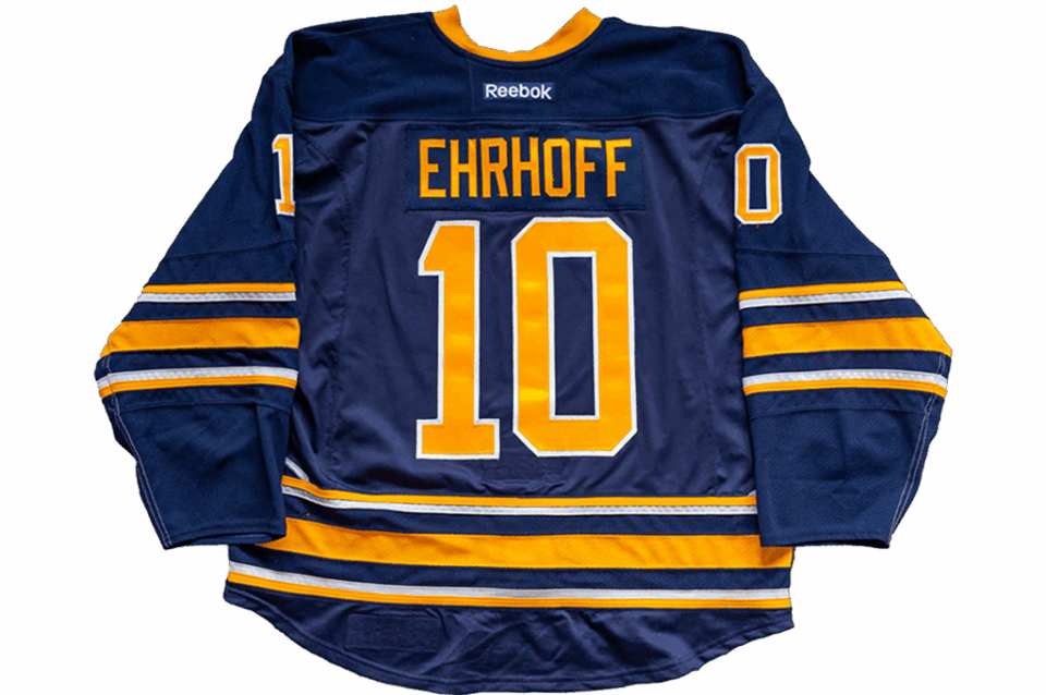 Christian Ehrhoff Buffalo Sabres 2013/2014 Home game-worn jersey