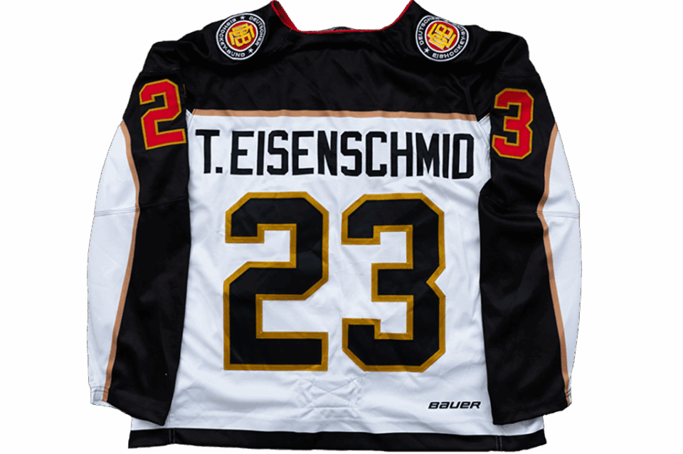 Tanja Eisenschmid DEB - German national team 2021 Women's Final Olympic Qualification game-worn jersey