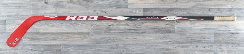 Stick game-worn stick, view 1