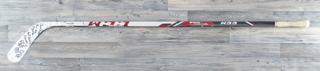 Stick game-worn stick, view 1