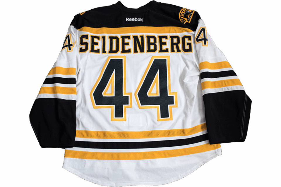 Dennis Seidenberg Boston Bruins 2015/2016 Away game-worn jersey