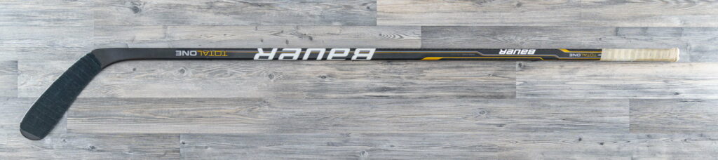 Stick game-worn stick, view 1