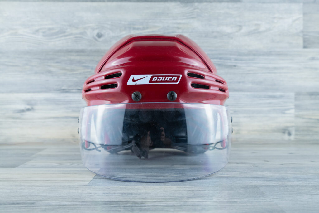 Helmet game-worn helmet, view 1