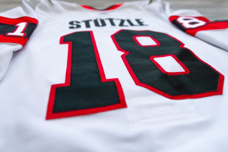 TIM STUTZLE - GAME WORN JERSEY - OTTAWA SENATORS 2023 / 2024 AWAY SET 1