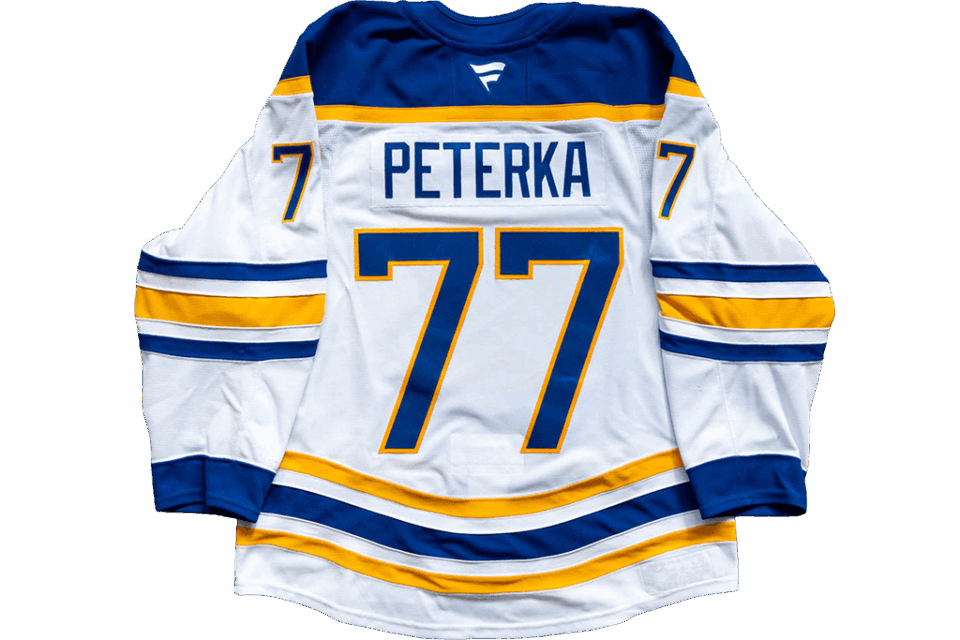 JJ Peterka Buffalo Sabres 2024/2025 Away game-worn jersey