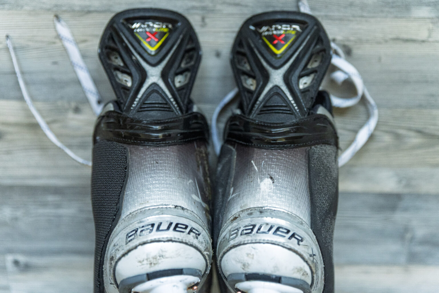 GAME USED SKATES - MORITZ SEIDER - DETROIT RED WINGS - ROOKIE SEASON 2021/2022