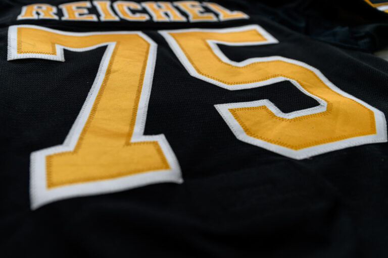 LUKAS REICHEL - GAME WORN JERSEY - BOSTON BRUINS 2025 / 2026 HOME SET 3